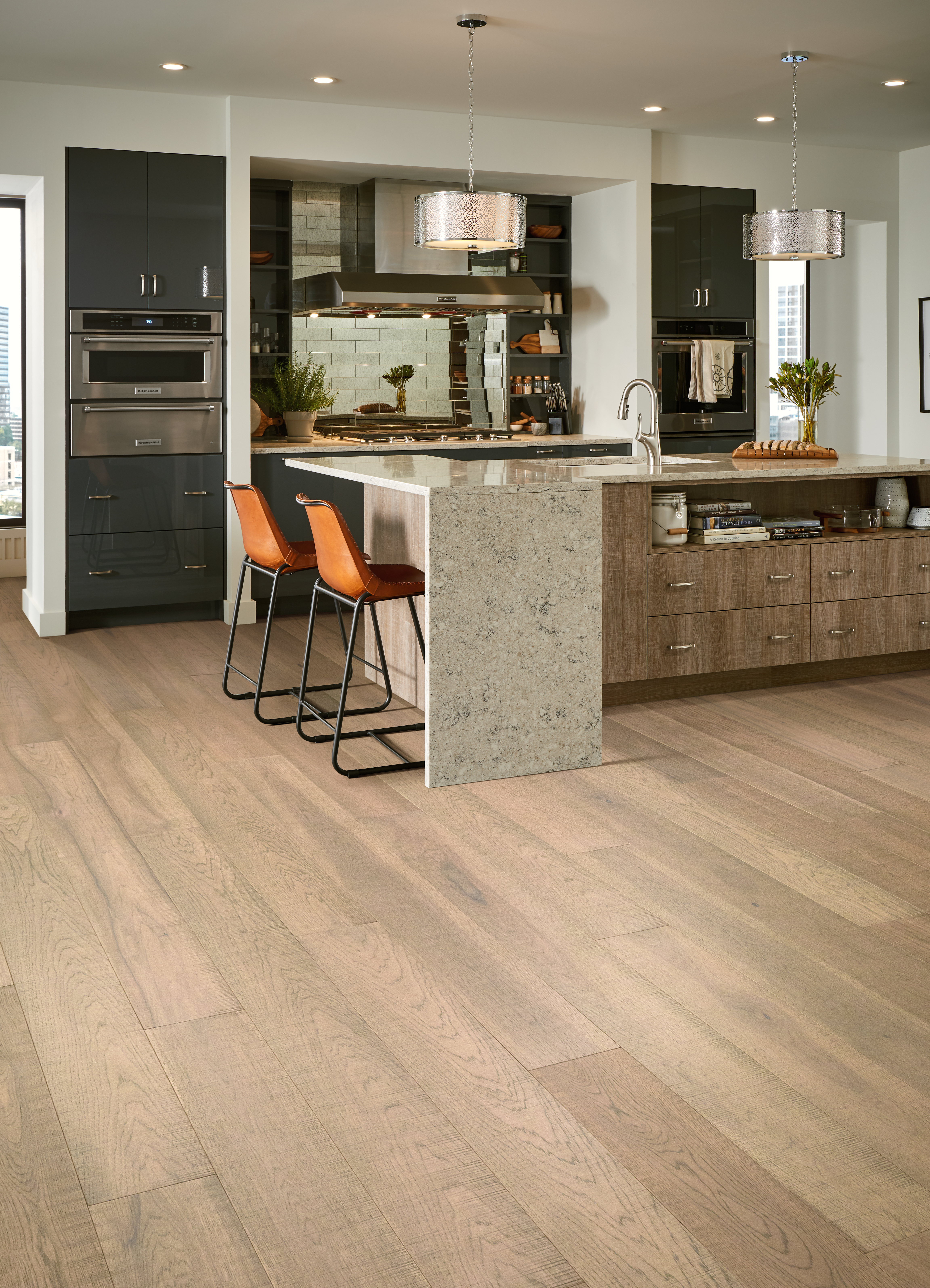 hardwood flooring in kitchen